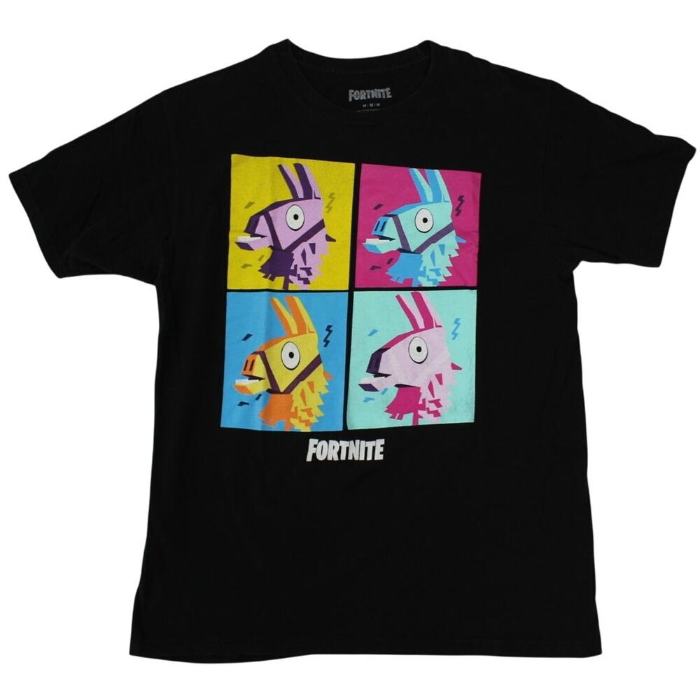 Fortnite Llama Loot Box Graphic Tee Black Size Medium